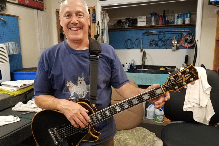 Jim with Gibson Custom L.P